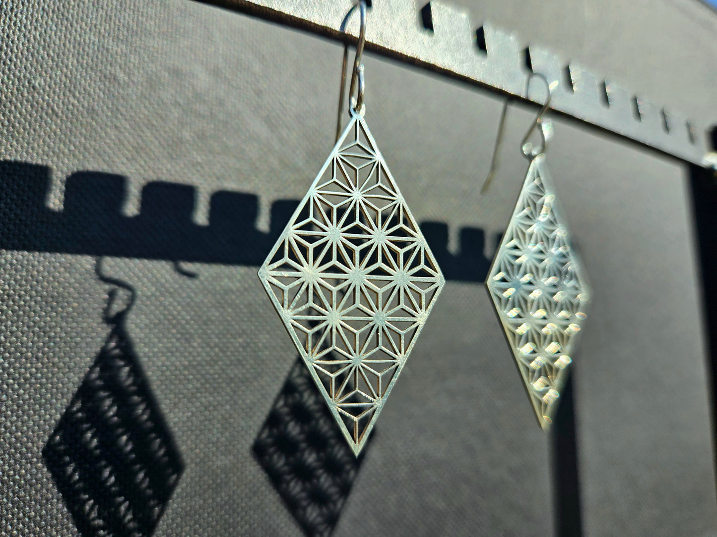 Geometric Diamond Earrings