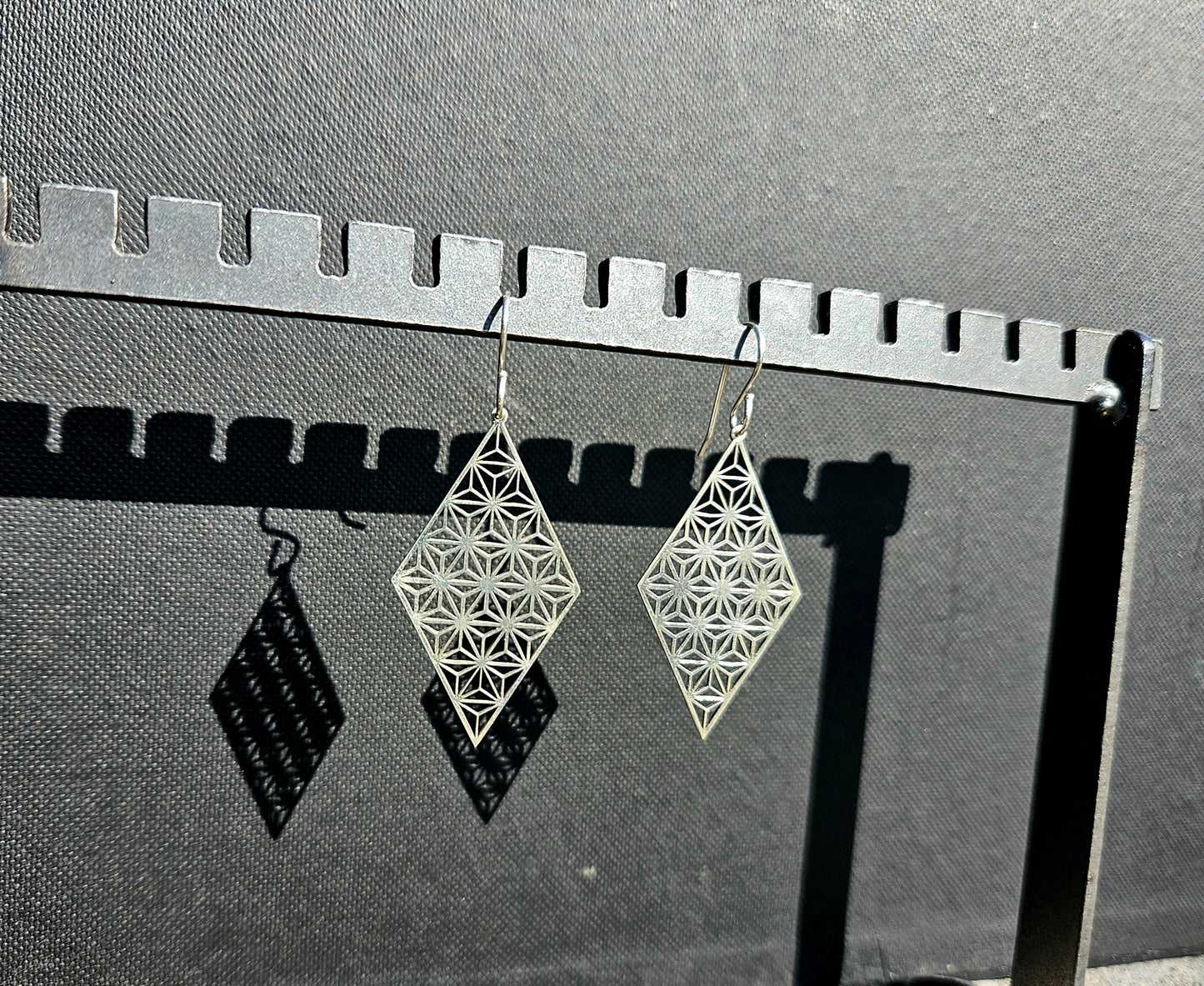 Geometric Diamond Earrings