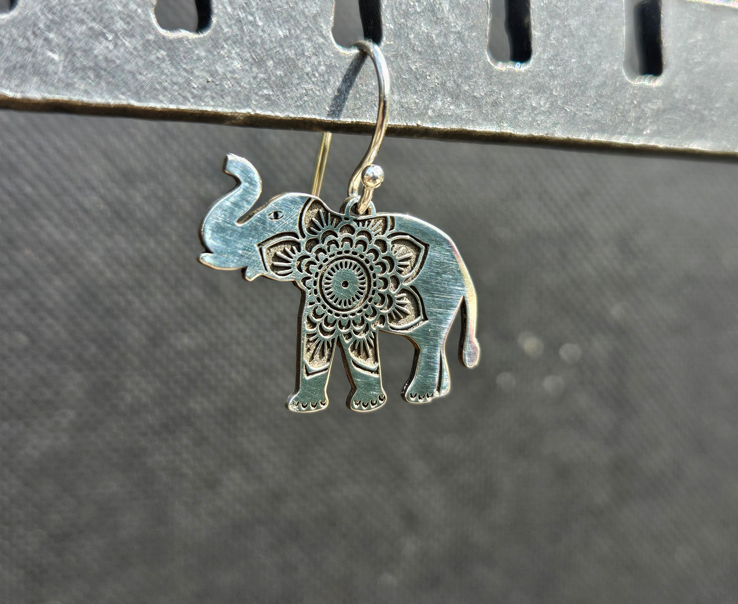 Elephant Mandala Earrings