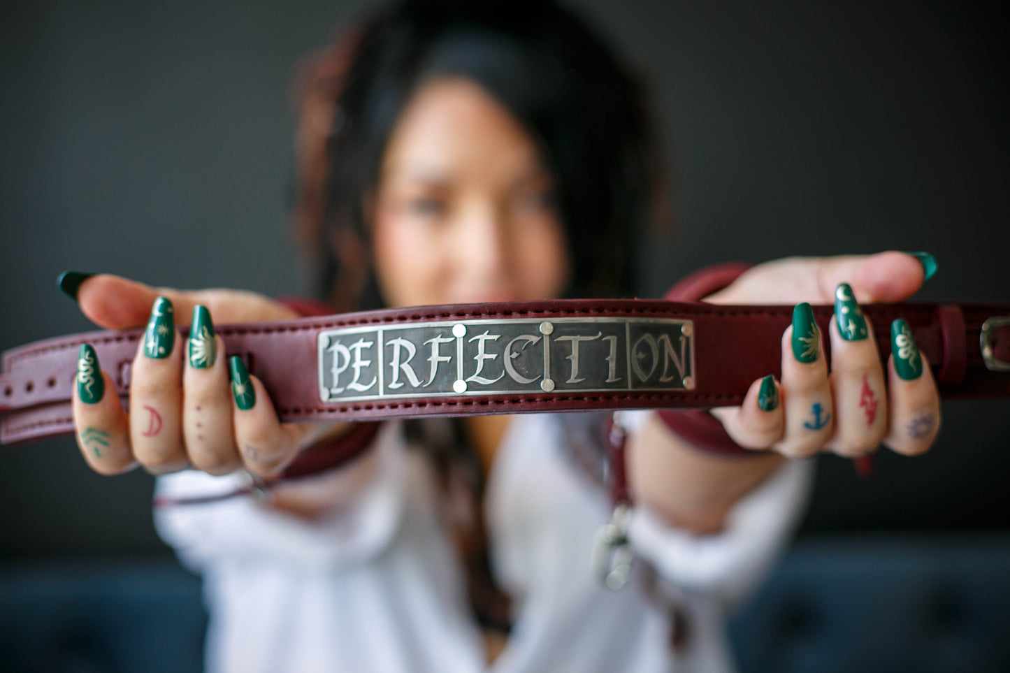 "Perfection" Luxury Leather Bondage Collar