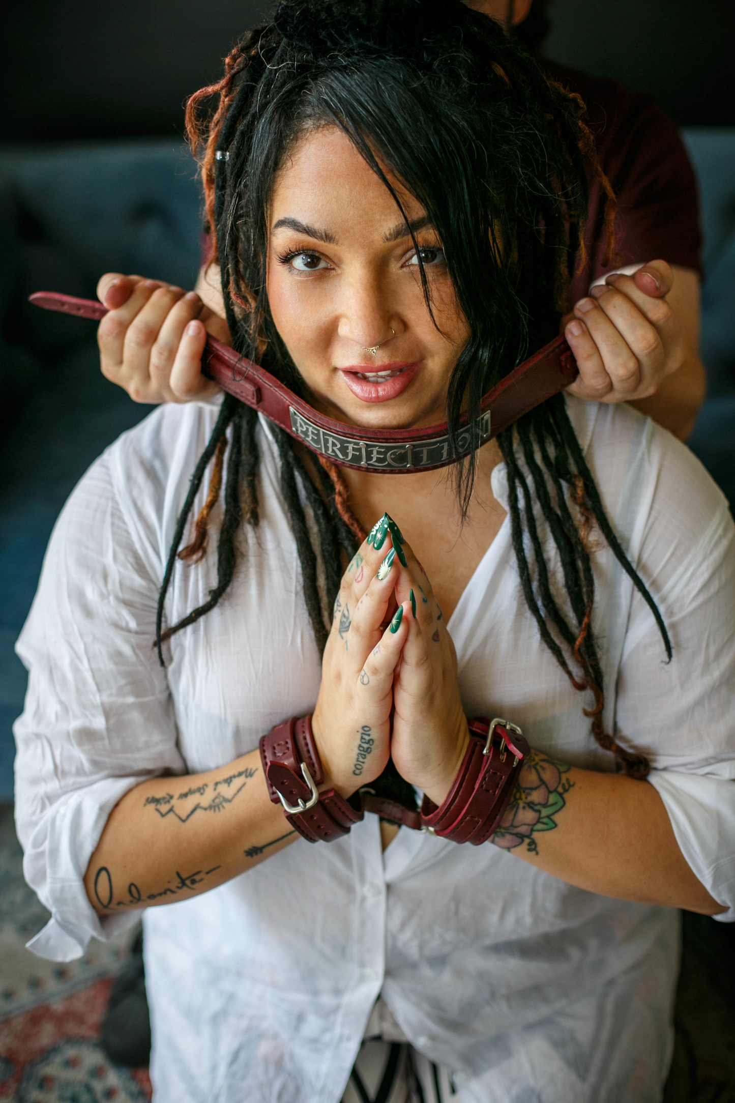 "Perfection" Luxury Leather Bondage Collar