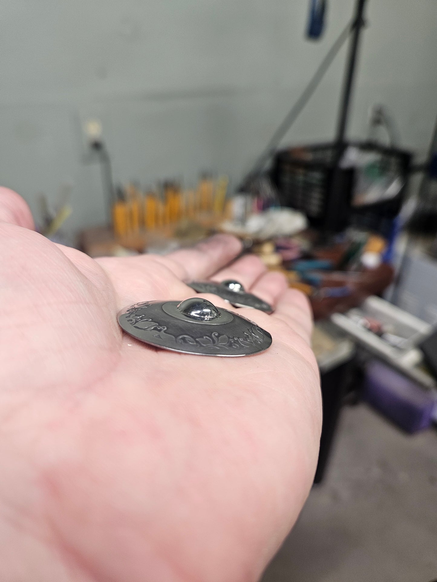Vinework Pasties in Etched Stainless Steel.