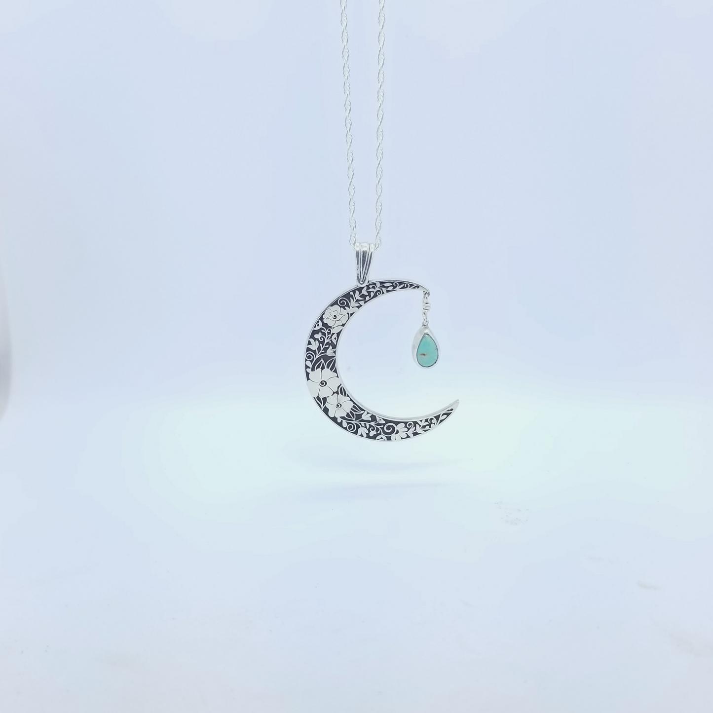 Floral Moon Pendant