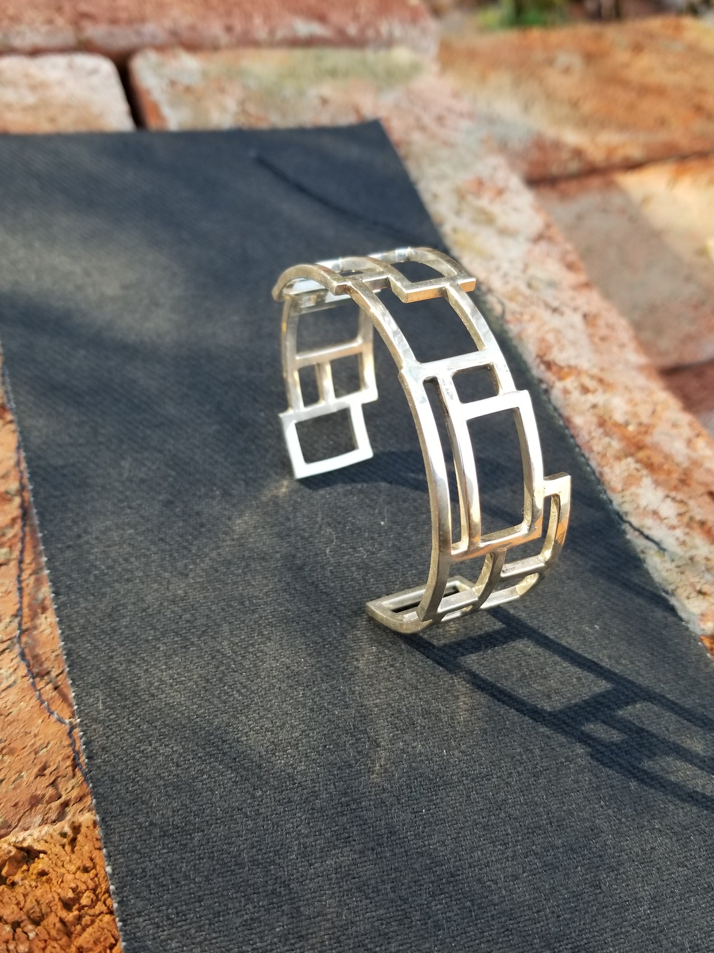 Abstraction - Sterling Silver Cuff Bracelet