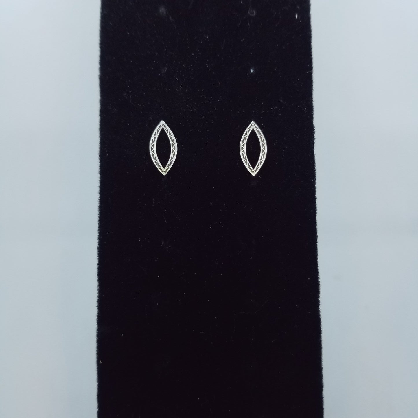 Marquis Sterling Silver Post Earrings