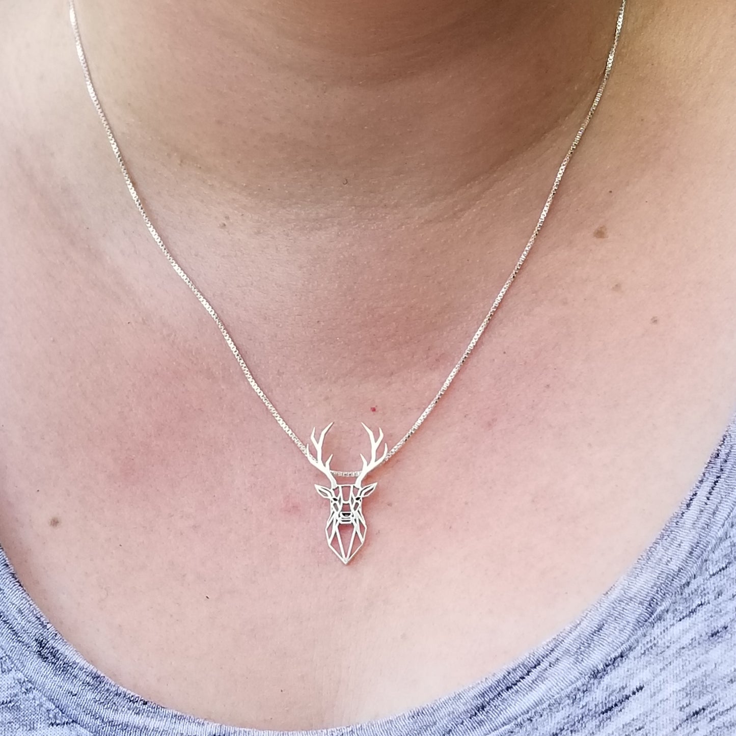 Oh Deer Sterling Silver Necklace