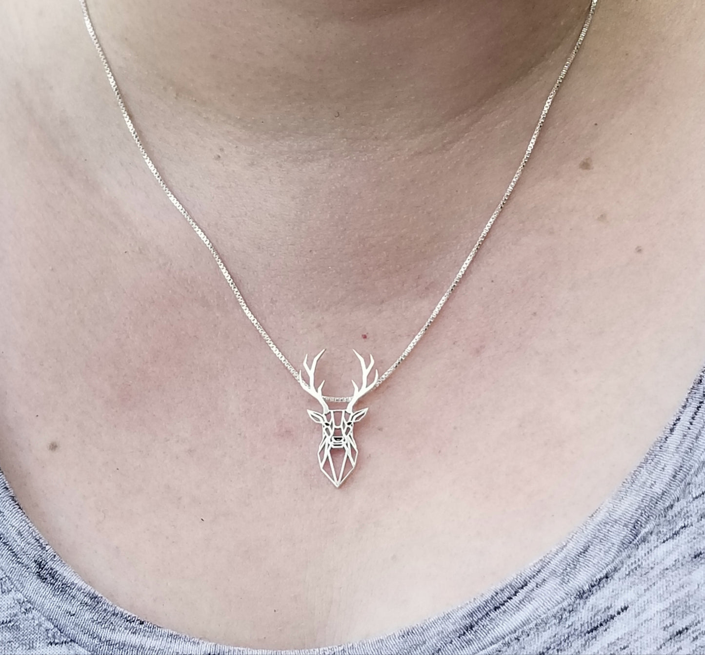 Oh Deer Sterling Silver Necklace