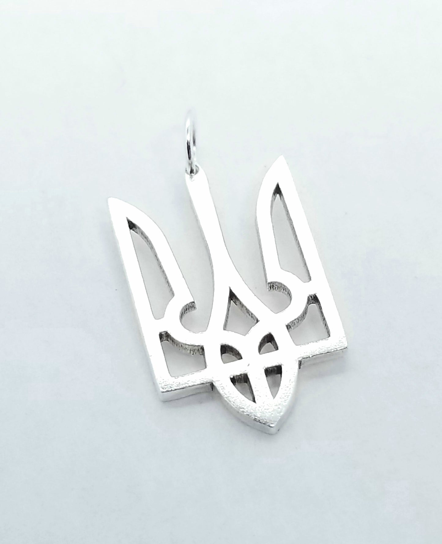 Sterling Ukrainian Trident / Tryzub Pendant