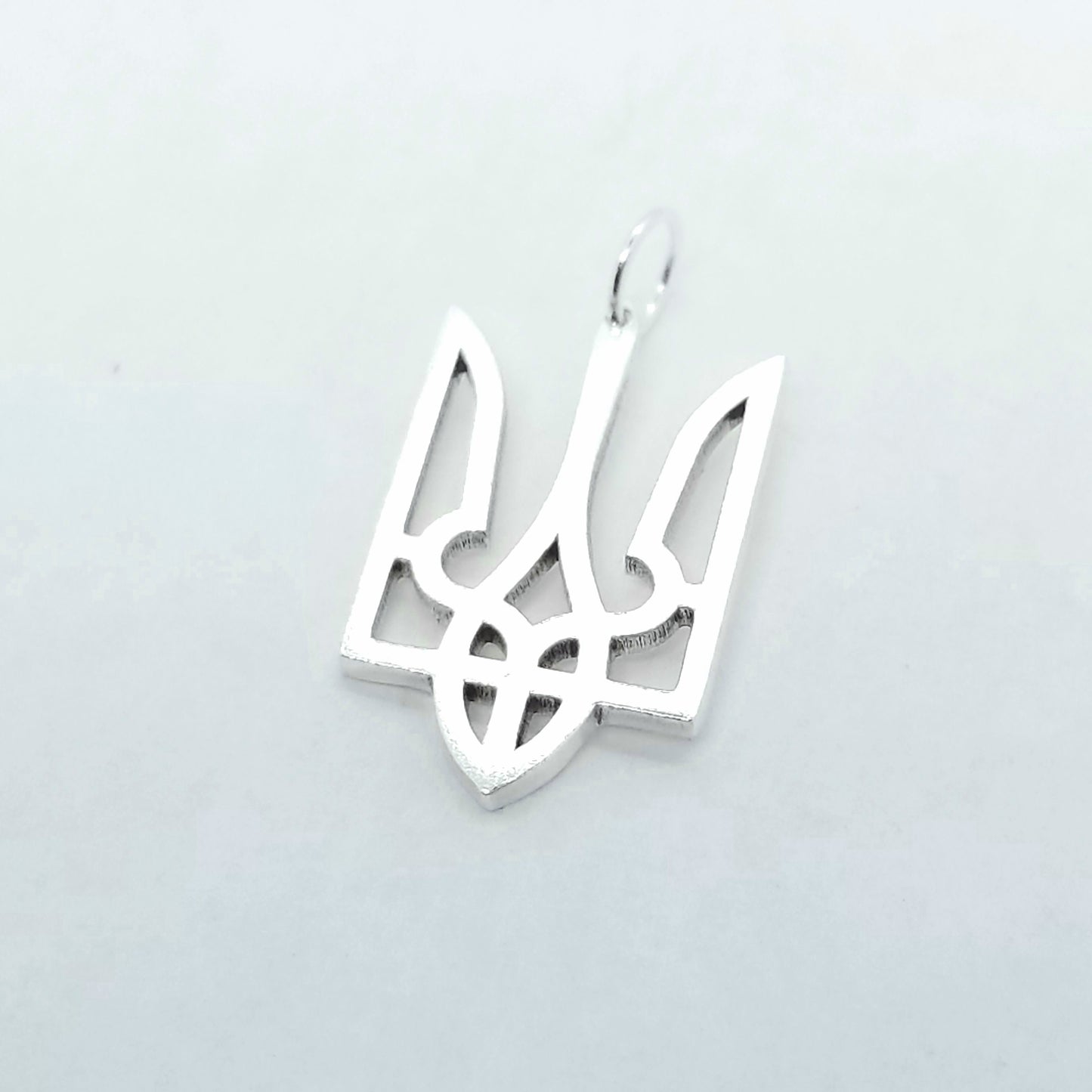 Sterling Ukrainian Trident / Tryzub Pendant