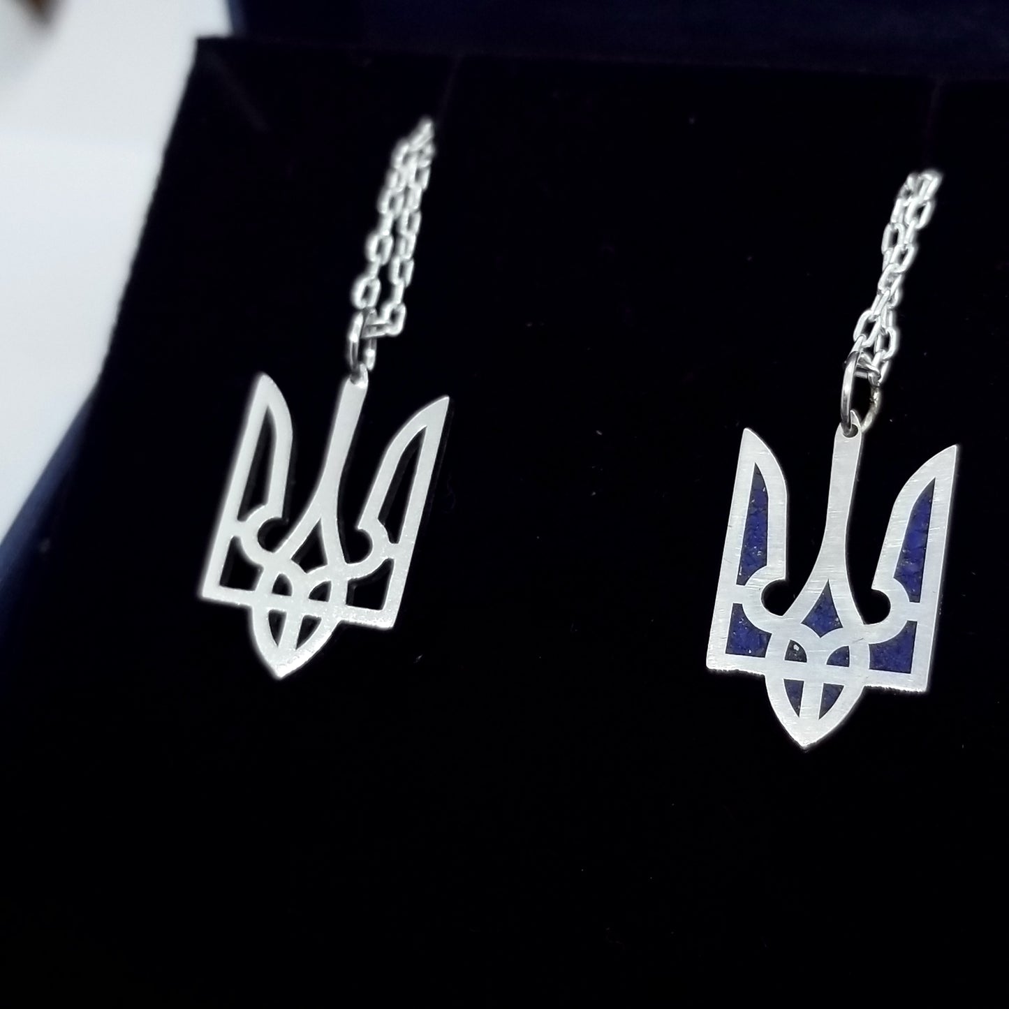 Sterling Ukrainian Trident / Tryzub Pendant
