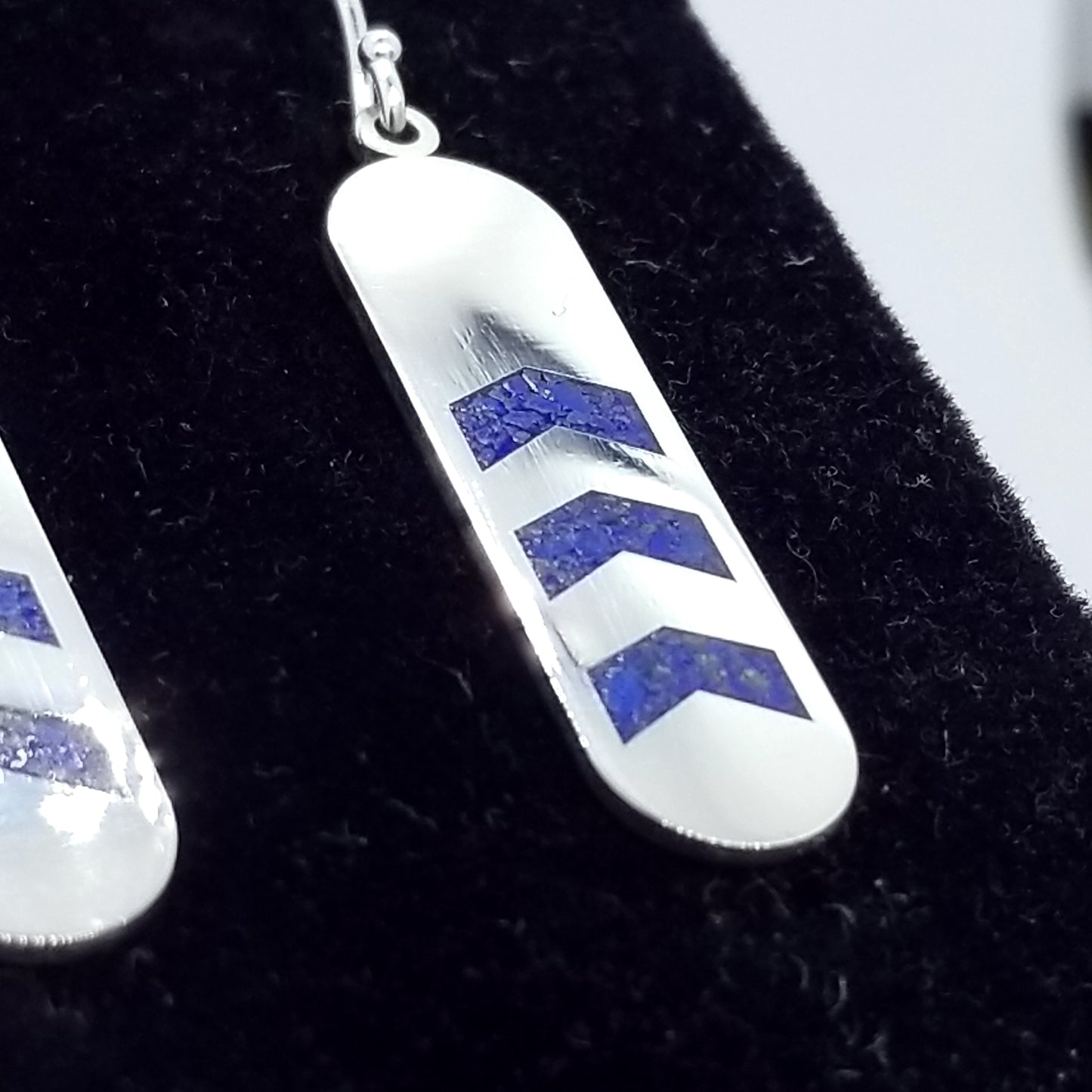 Lapis Inlay Earrings