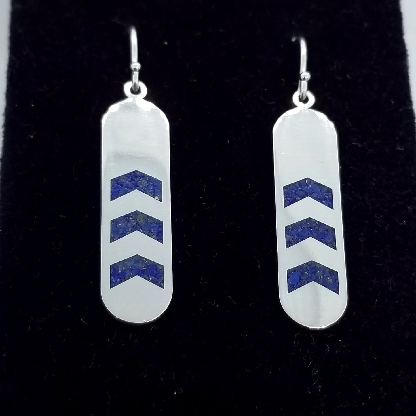 Lapis Inlay Earrings