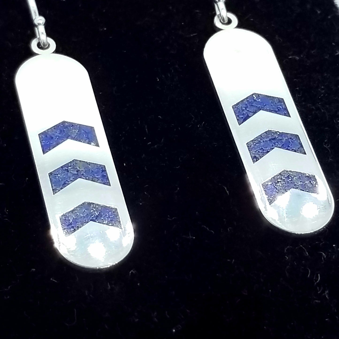 Lapis Inlay Earrings