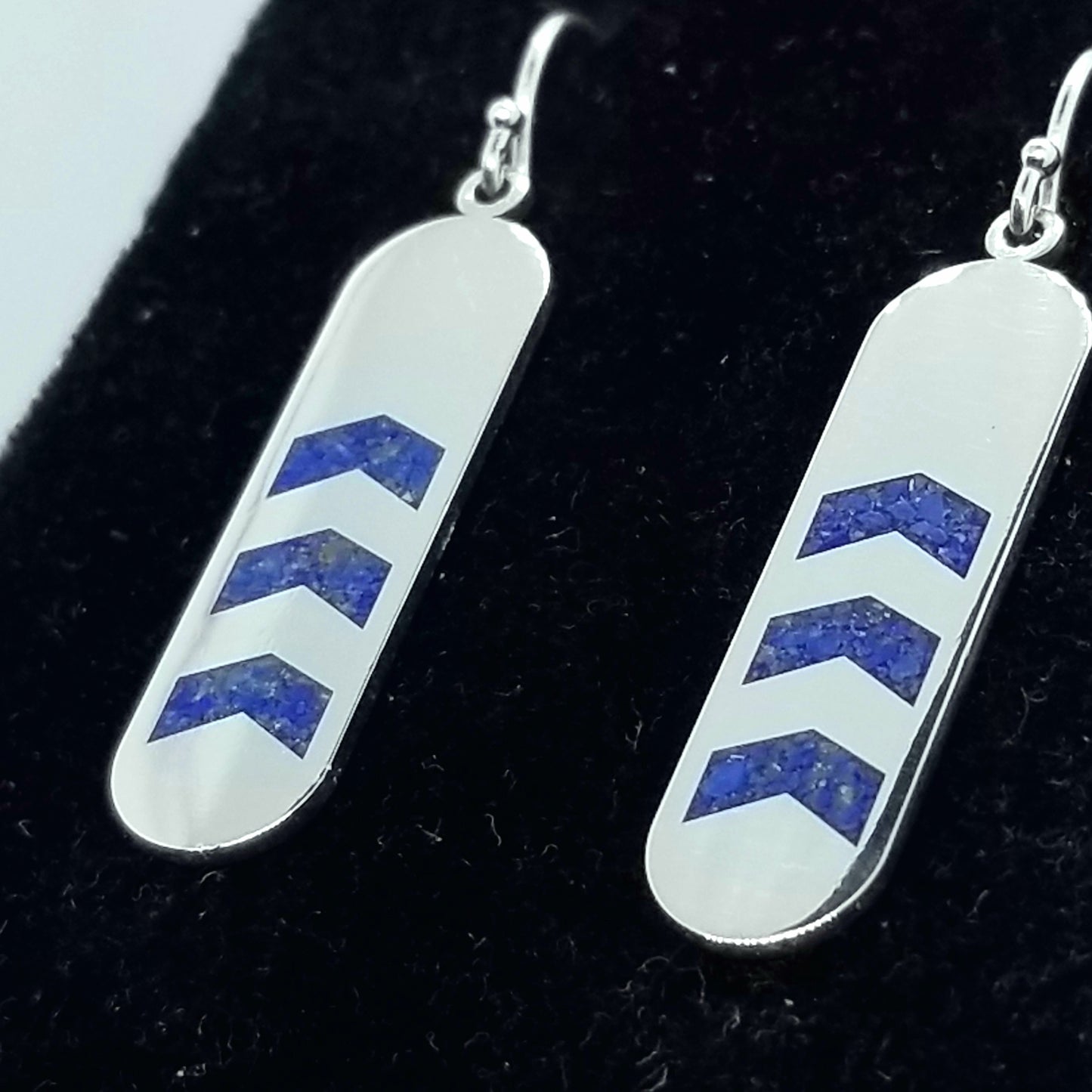 Lapis Inlay Earrings