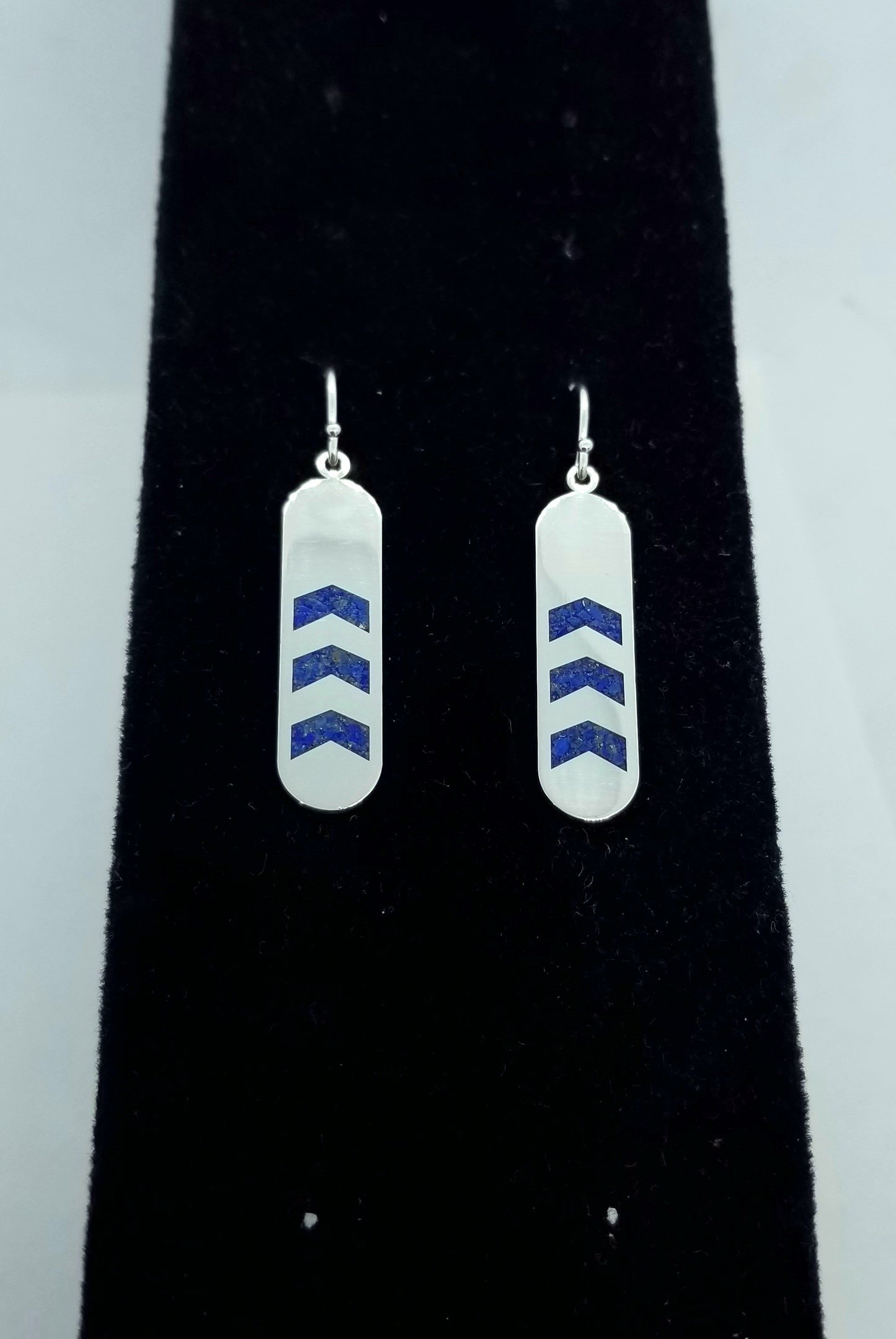 Lapis Inlay Earrings