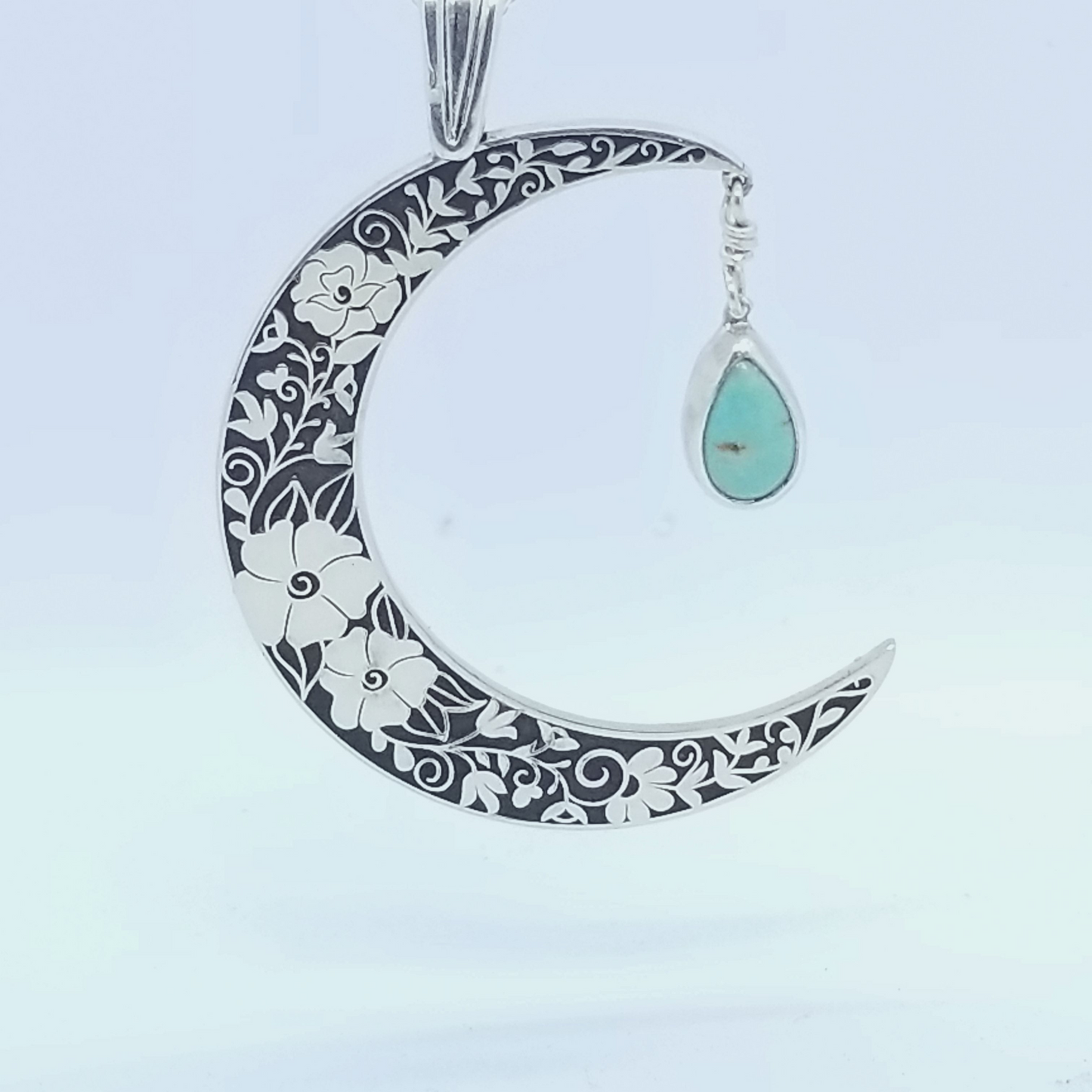 Floral Moon Pendant