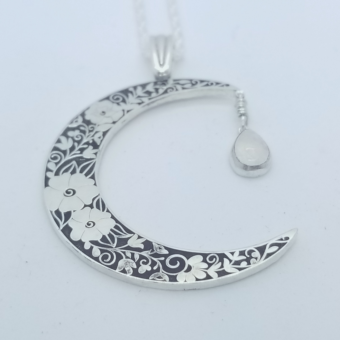Floral Moon Pendant