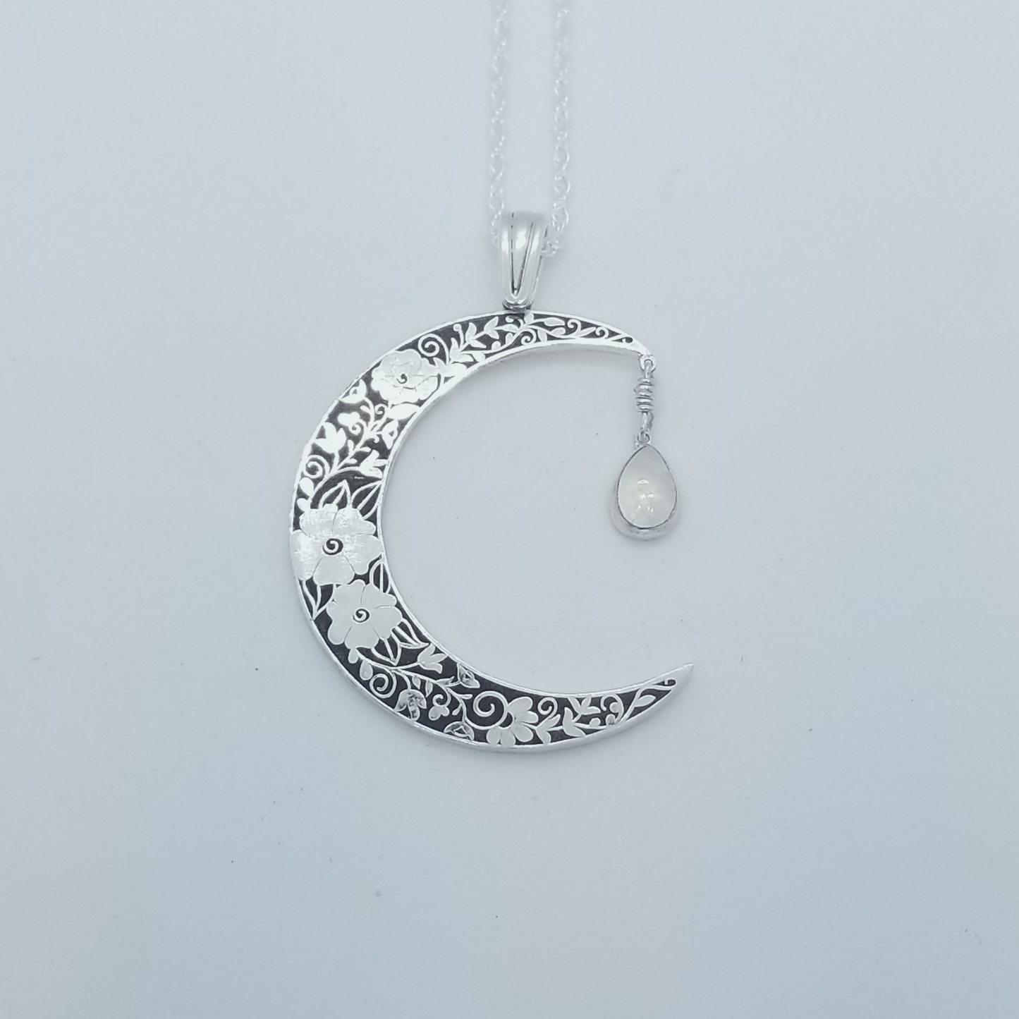 Floral Moon Pendant
