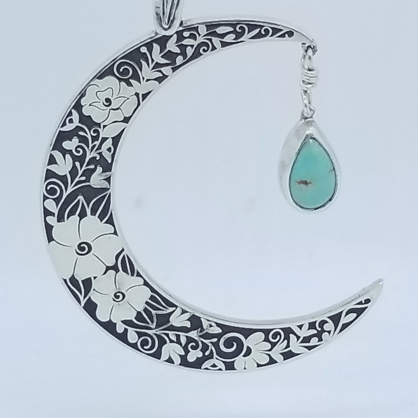 Floral Moon Pendant