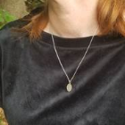 Initial Necklace - Art Nouveau in Sterling Silver