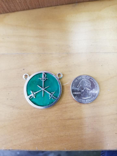 Master of Defense Medallion - Sterling and Resin