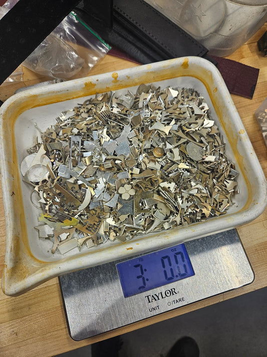 1.5 lbs sterling silver scrap.