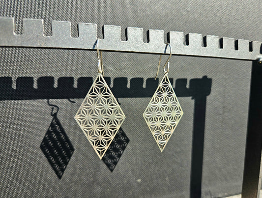 Geometric Diamond Earrings