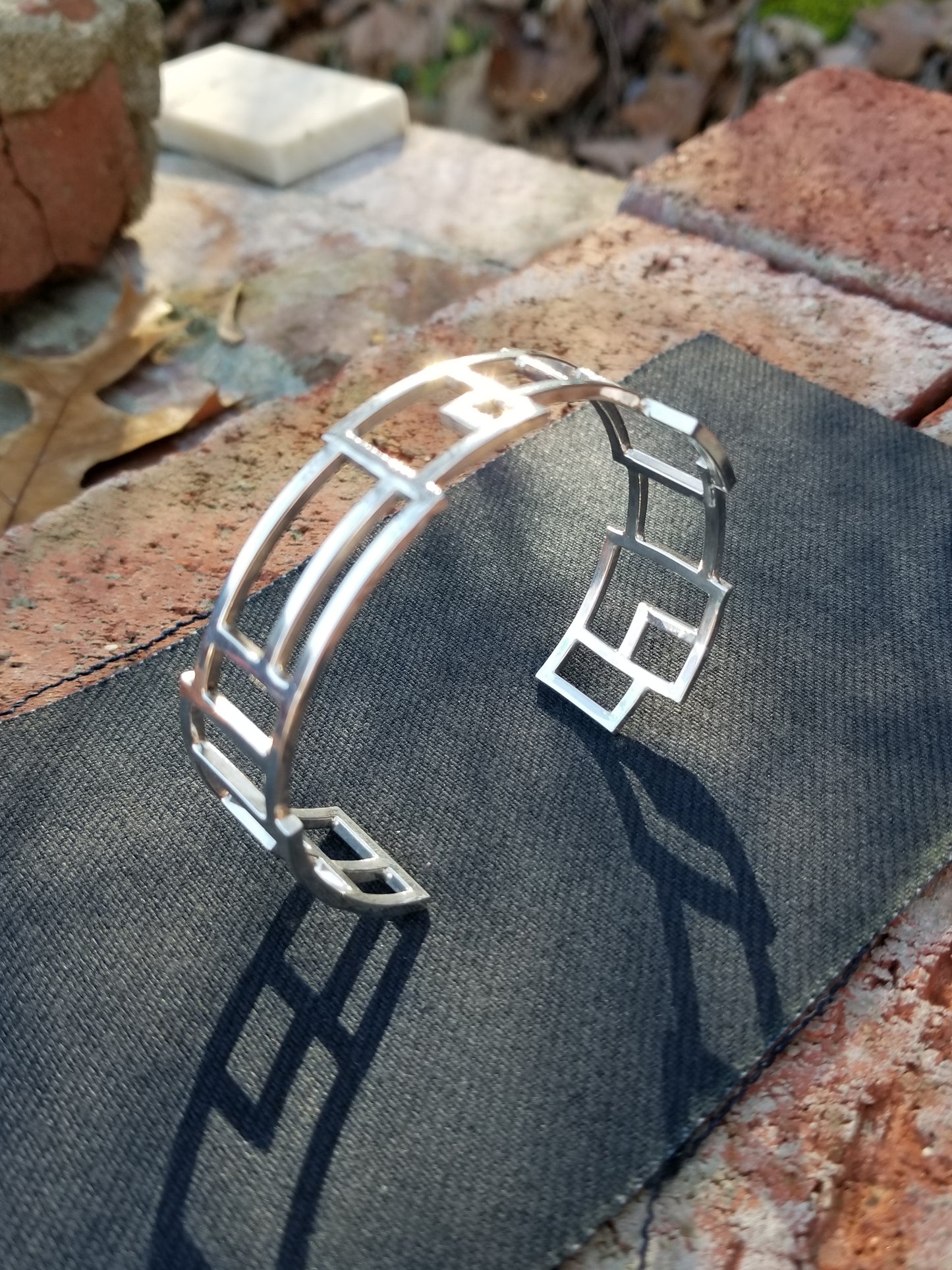Abstraction - Sterling Silver Cuff Bracelet