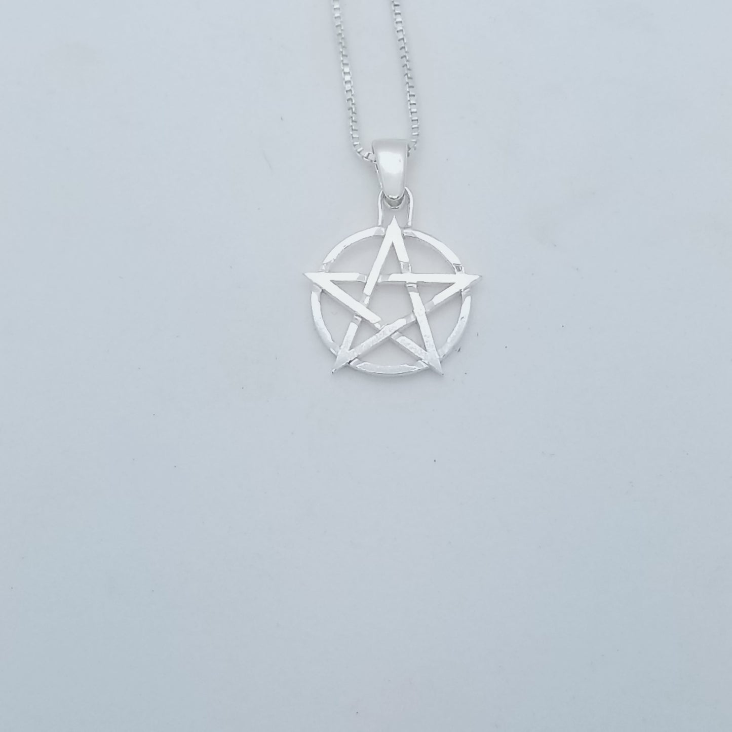 Sterling Silver Pentacle Necklace